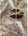 Christmas pack : Chocolate vegetal soap + Wooden soap dish